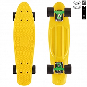 Скейтборд виниловый Y-Scoo Big Fishskateboard 27" 402-G с сумкой, зеленый (RT, 5929rt)